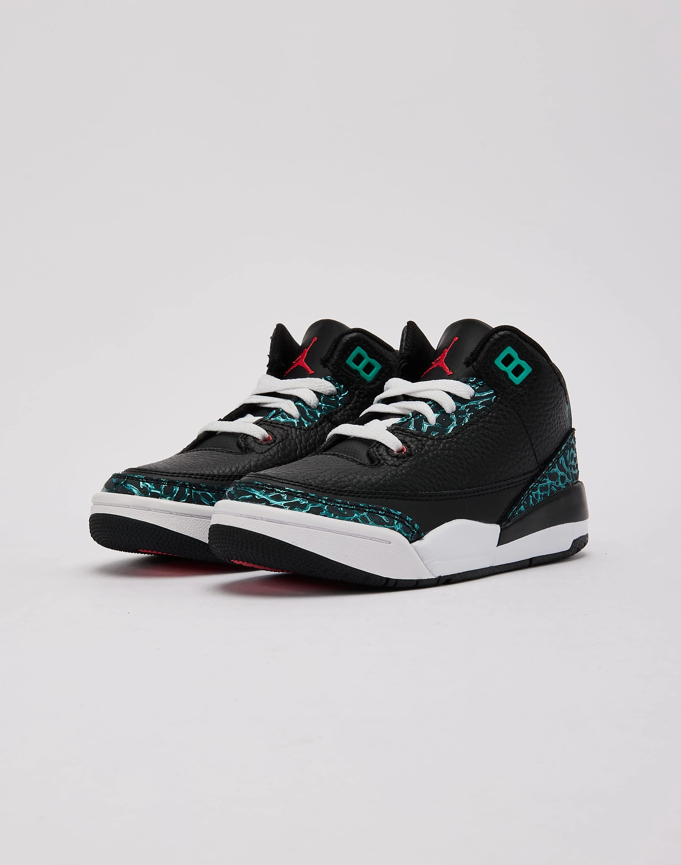 Jordan Air Jordan 3 Retro SE 'Black and Hyper Jade' Pre-School Recycled fashion materials