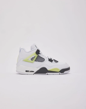 Jordan Air Jordan 4 Retro 'Light Lemon Twist' Grade-School Swimwear selections Athleisure fashion