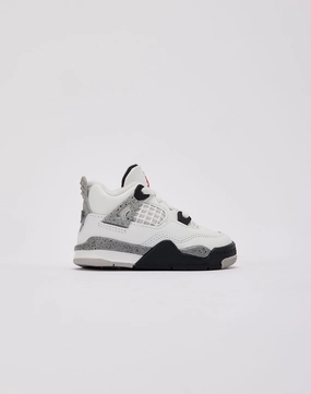 Jordan Air Jordan 4 Retro OG 'White Cement' Toddler Hip - hop fashion Activewear gear