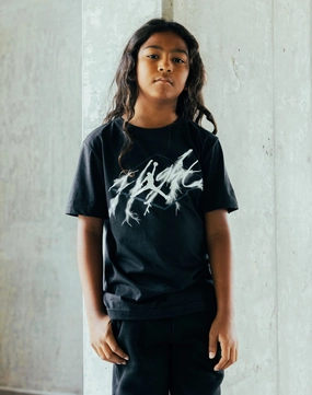 Jordan AJ4 Flight Lightning Tee Grade-School Luxury fashion items Patterned fashion (floral, stripes, etc.)
