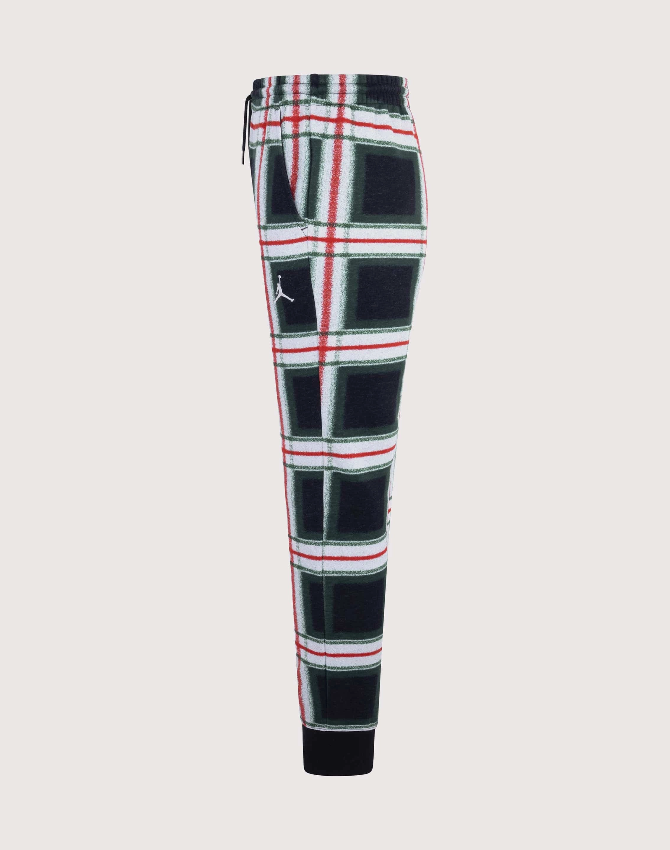 Jordan Big Boys'  Plaid Pants - Black Seasonal wear