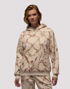 Jordan Brooklyn Fleece Printed Hoodie Fashion culture Cotton - made fashion