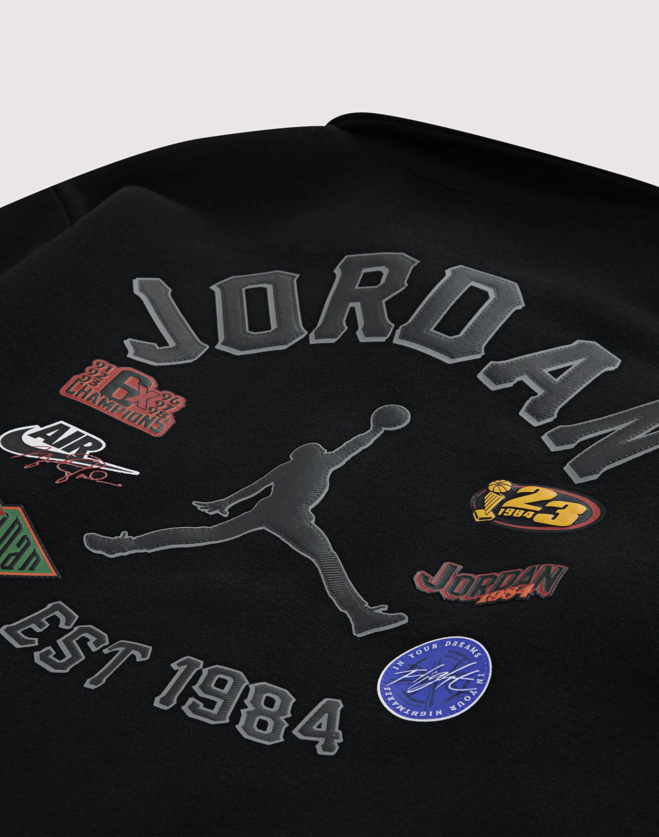 Jordan Court Of Legends Long Sleeve Big Boys' Black Shirt Everyday wear