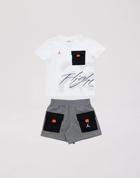 Jordan Flight Shorts Set Pre-School Fashion for all body types Runway fashion