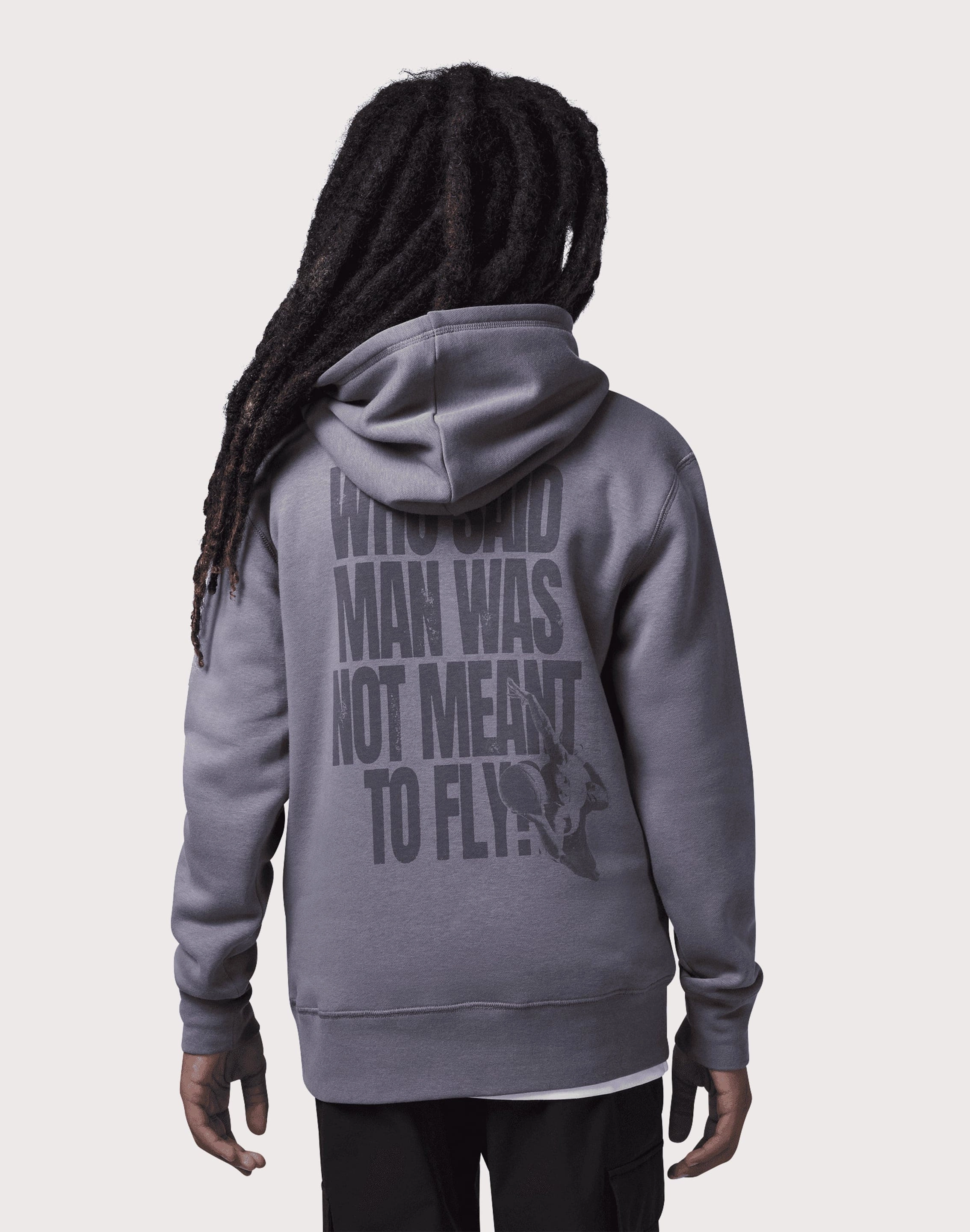 Jordan J Day Flight Big Boys' Pewter Hoodie Fashion customization