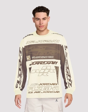 Jordan MVP Printed Longsleeve Archaeo Brown Shirt Suede - finished fashion Best - selling fashion