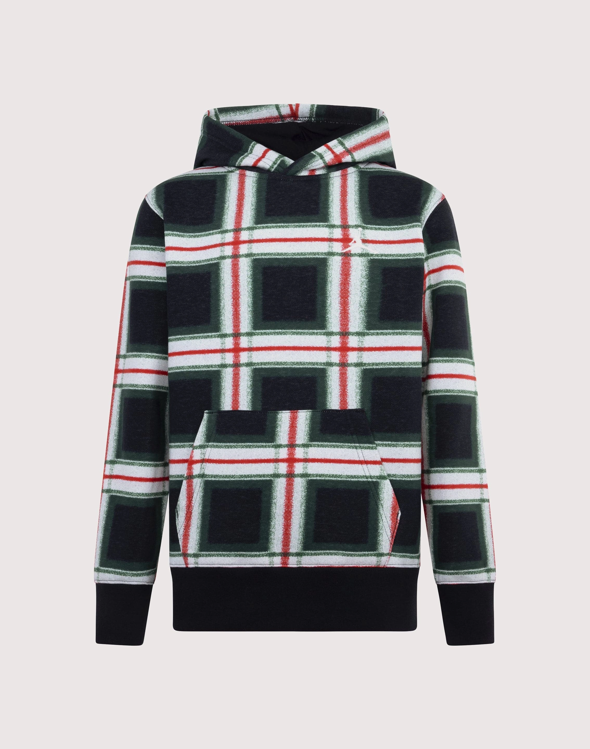 Embroidered fashion Jordan Plaid Big Boys' Black Hoodie Clothing prices