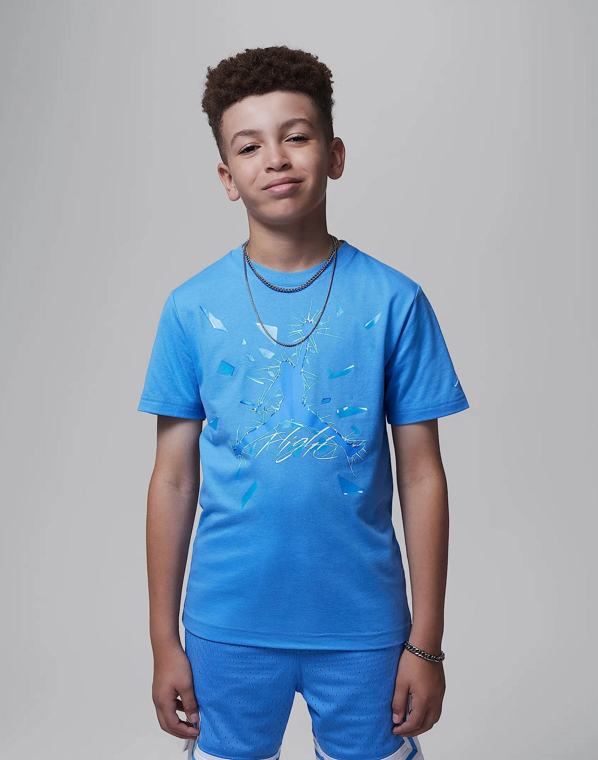 Jordan Shattered Glass Tee Grade-School Denim products Seasonal wear