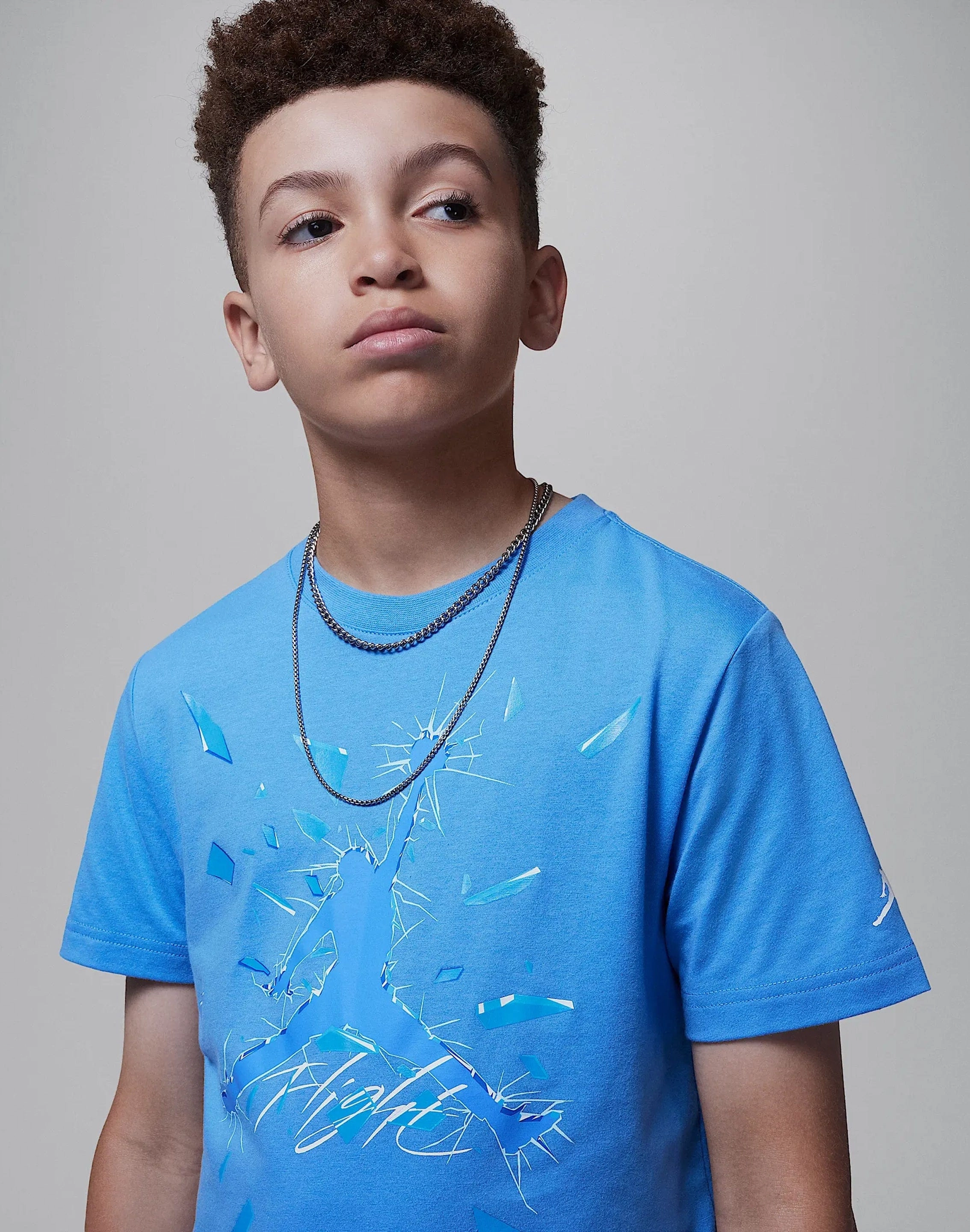 Jordan Shattered Glass Tee Grade-School Suede - finished fashion