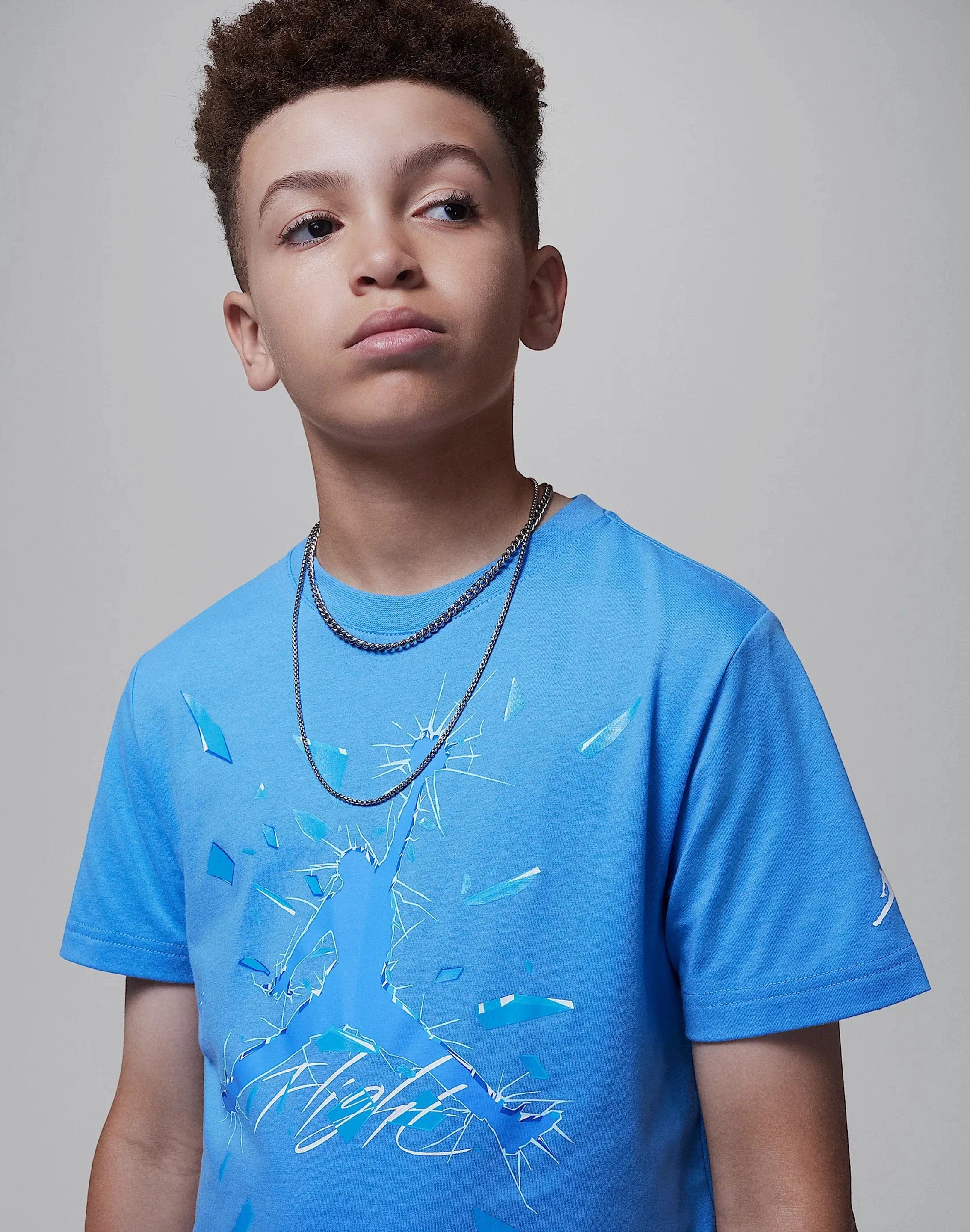 Jordan Shattered Glass Tee Grade-School Suede - finished fashion
