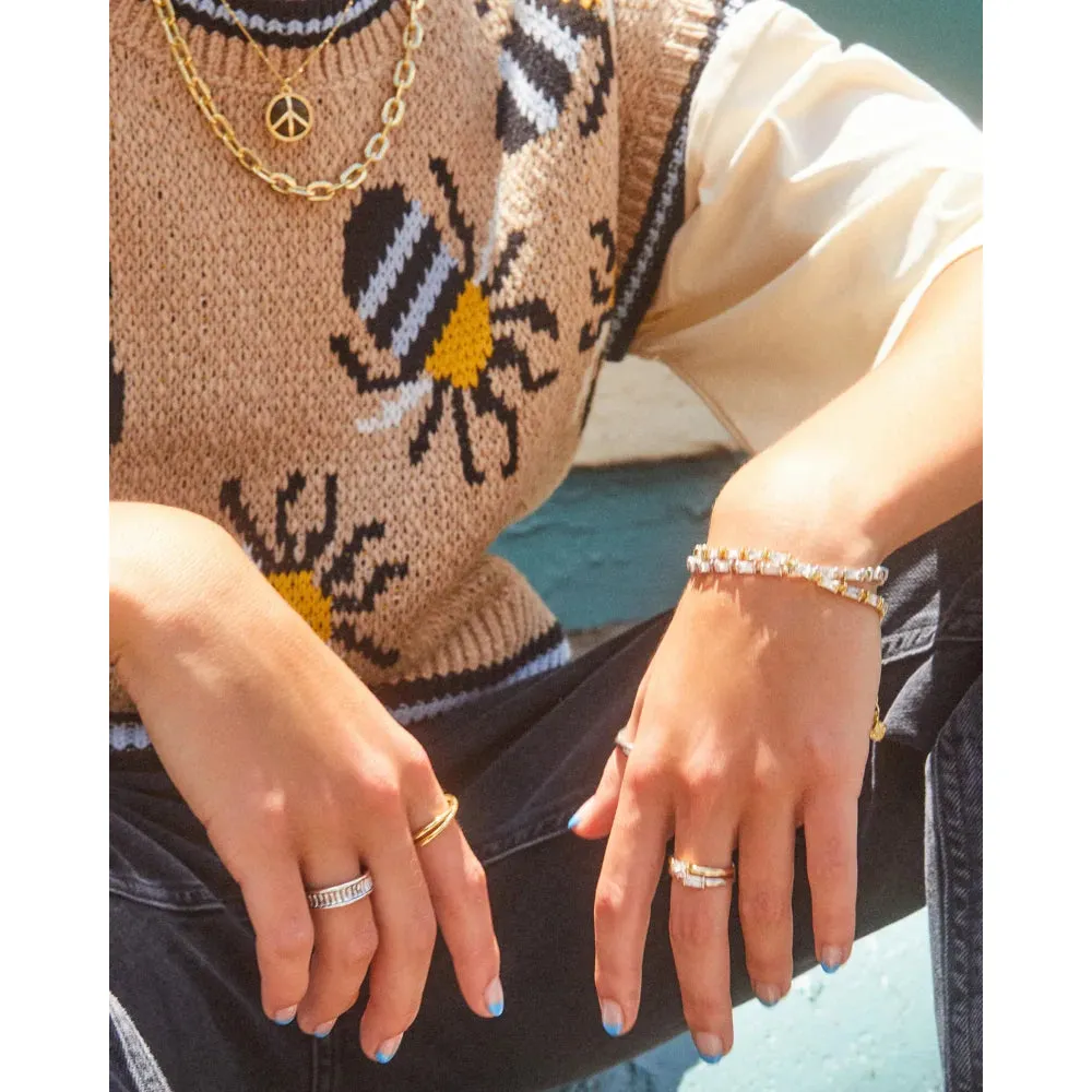 Kendra Scott Juliette Band Ring in White Crystal