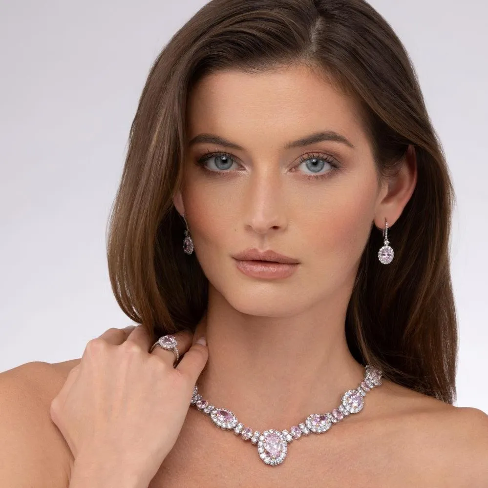 Kennedy Crystalline Earrings in Ruby