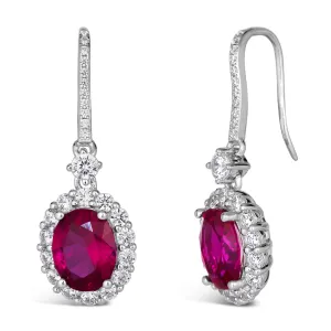 Kennedy Crystalline Earrings in Ruby