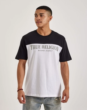 Lace - detailed fashion True Religion Two-Toned Tee Nautical - themed fashion