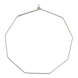 Large Hexagon Hoop