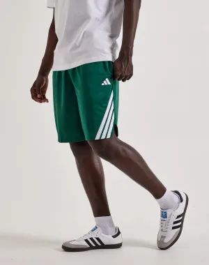 Leather - material fashion Adidas 3-Stripes Basketball Shorts Fashion lookbook