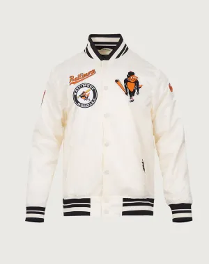 Leather - material fashion Pro Standard Baltimore Orioles Retro Classic Rib Satin Jacket Fashionable goods