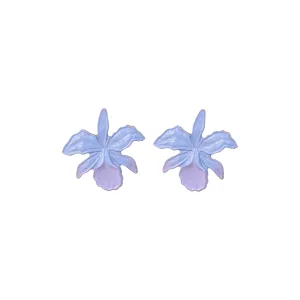 Lilac Orchid Studs