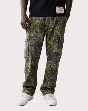 Linen - crafted fashion True Religion Buddha Camo Big T Cargo Pants Comfortable apparel