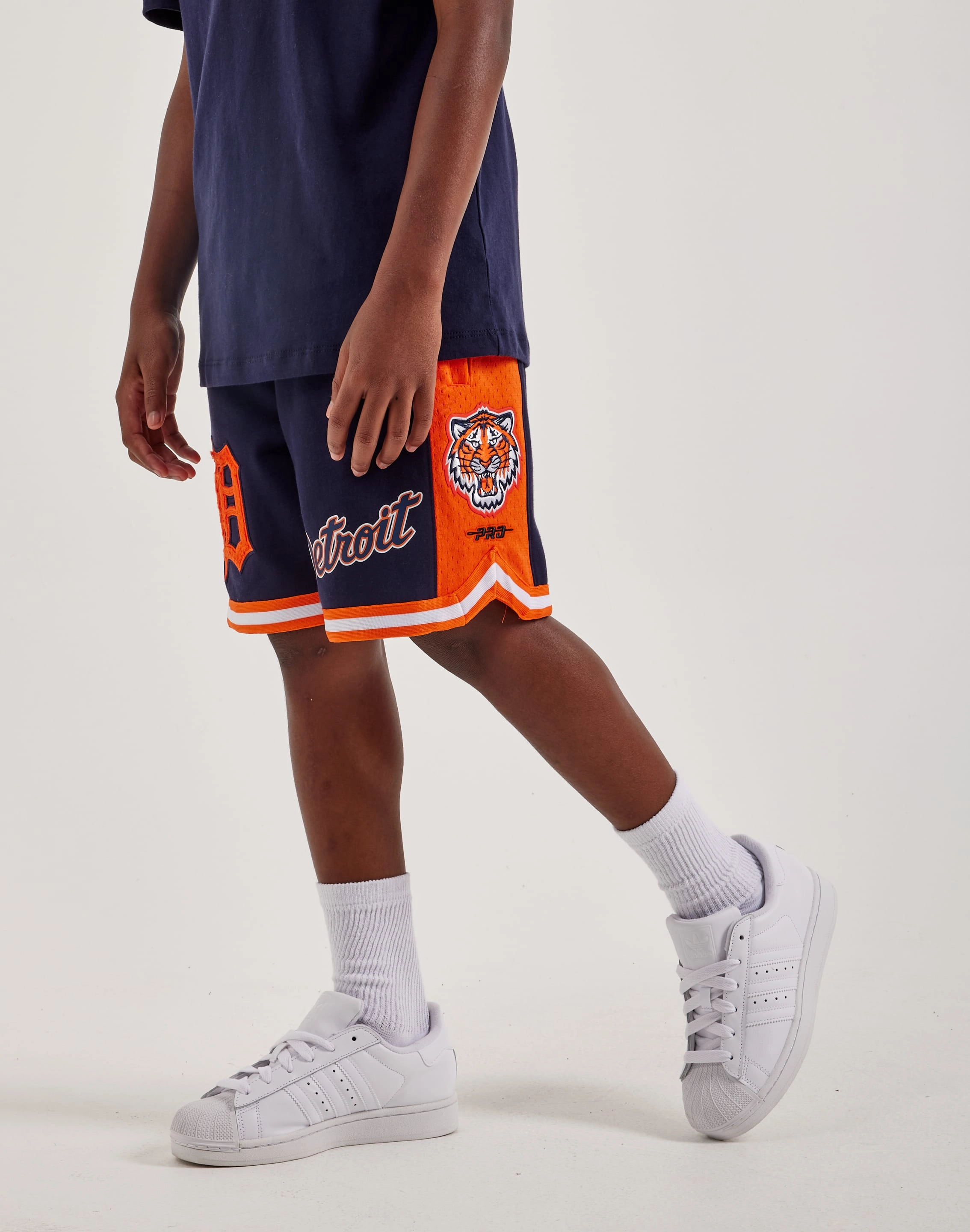 Linen - crafted fashion Pro Standard Detroit Tigers Fleece Shorts Grade-School