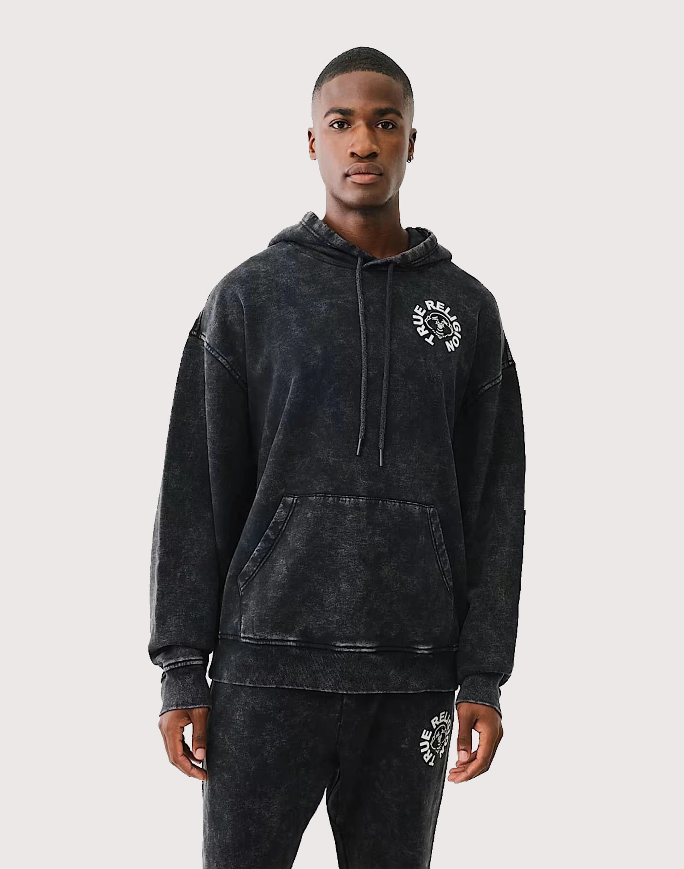 Lingerie and intimates True Religion Buddha Face Pullover Hoodie Linen - crafted fashion