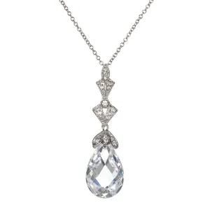 Lydia Art Deco Swarovski Crystal Pendant Necklace