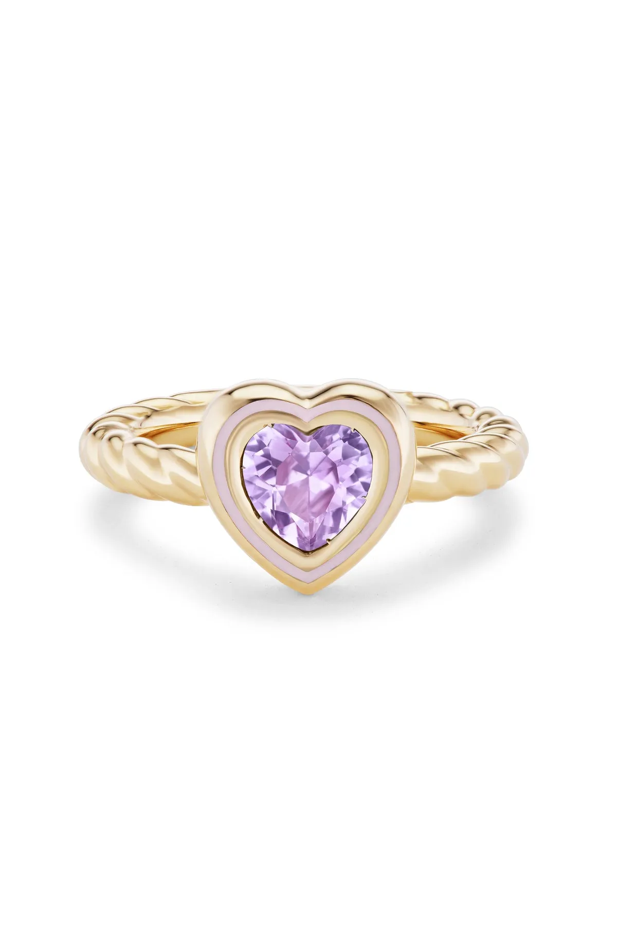 Madison Heart Bezel Stack Ring