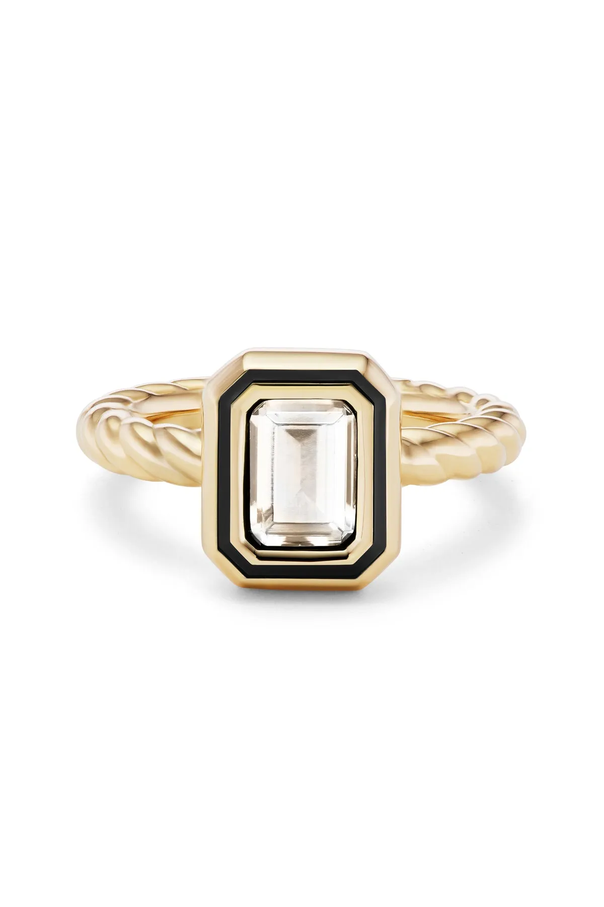 Madison Rectangle Bezel Stack Ring