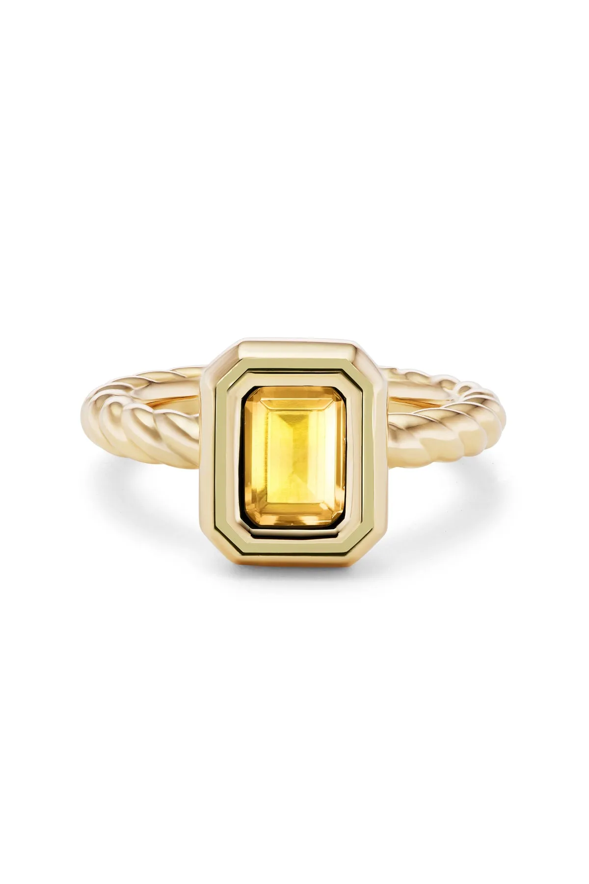 Madison Rectangle Bezel Stack Ring