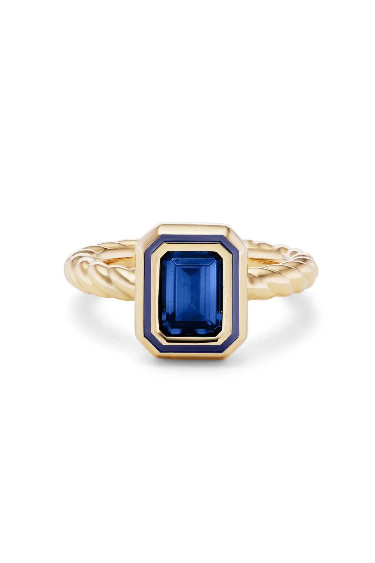 Madison Rectangle Bezel Stack Ring