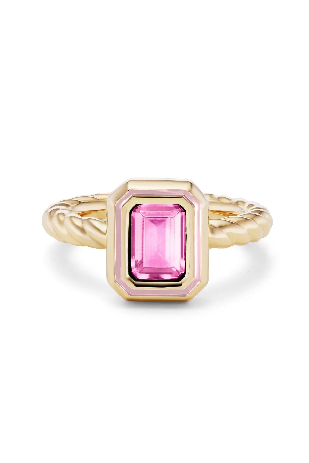 Madison Rectangle Bezel Stack Ring