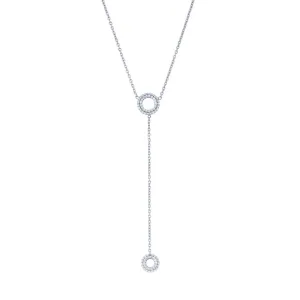 Matin 18K Whitegold Necklace w. 106 Diamonds