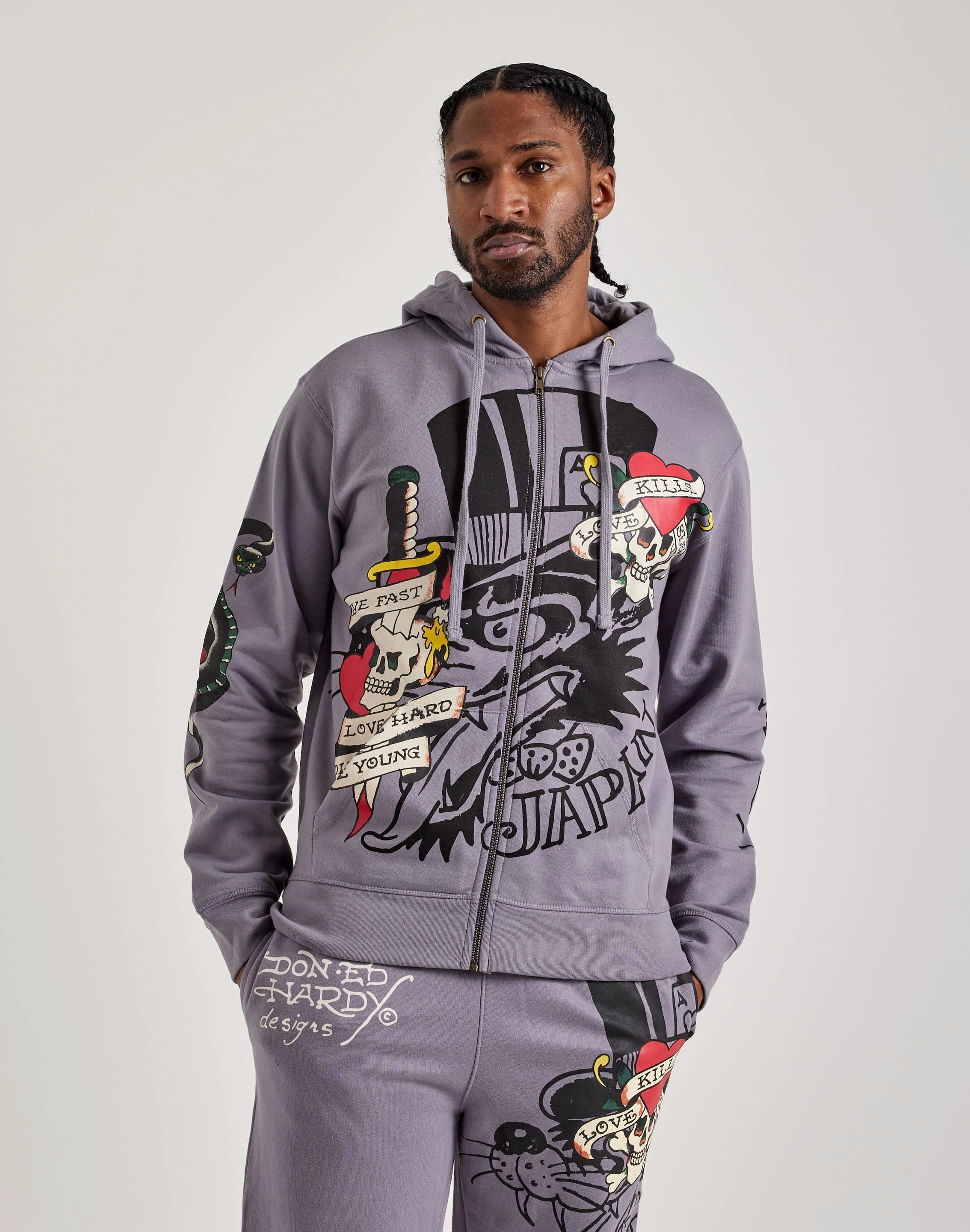 Military - inspired fashion Ed Hardy Skull Full-Zip Hoodie Fashion bloggers' picks