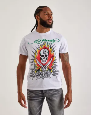 Minimalist fashion Ed Hardy 13 Skull Tee Patterned fashion (floral, stripes, etc.)