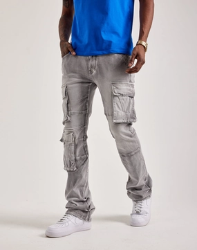Minimalist fashion Smoke Rise Utility Pocket Cargo Jeans Smart fashion (wearables)