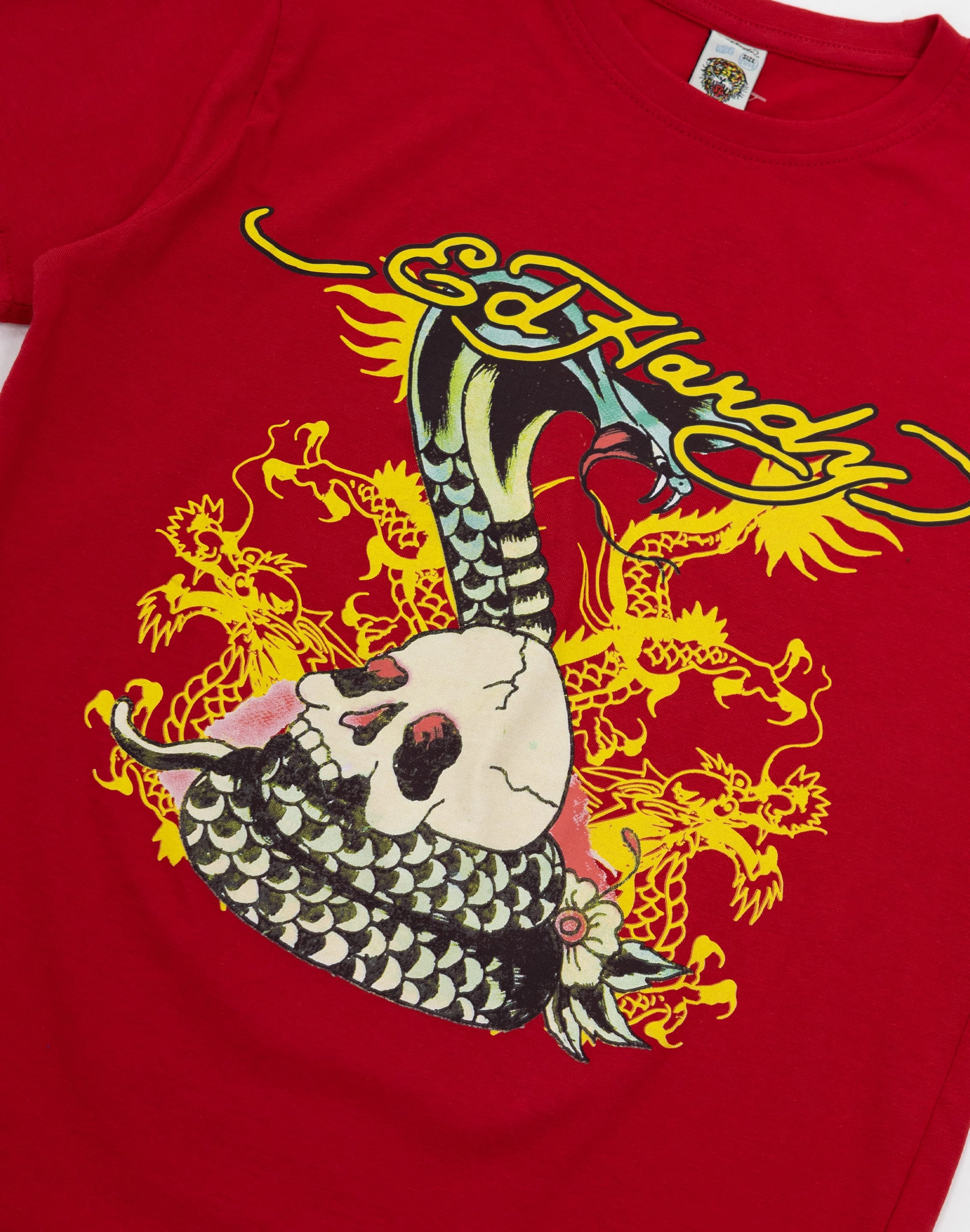 Modern fashion Ed Hardy Cobra Skull Tee Grade-School