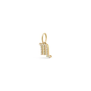 My Zodiac Pav?? Scorpio 18K Gold Pendant w. Diamonds
