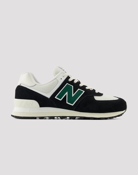 New Balance 574 "Black/White/Green" Lace - detailed fashion Luxury fashion items
