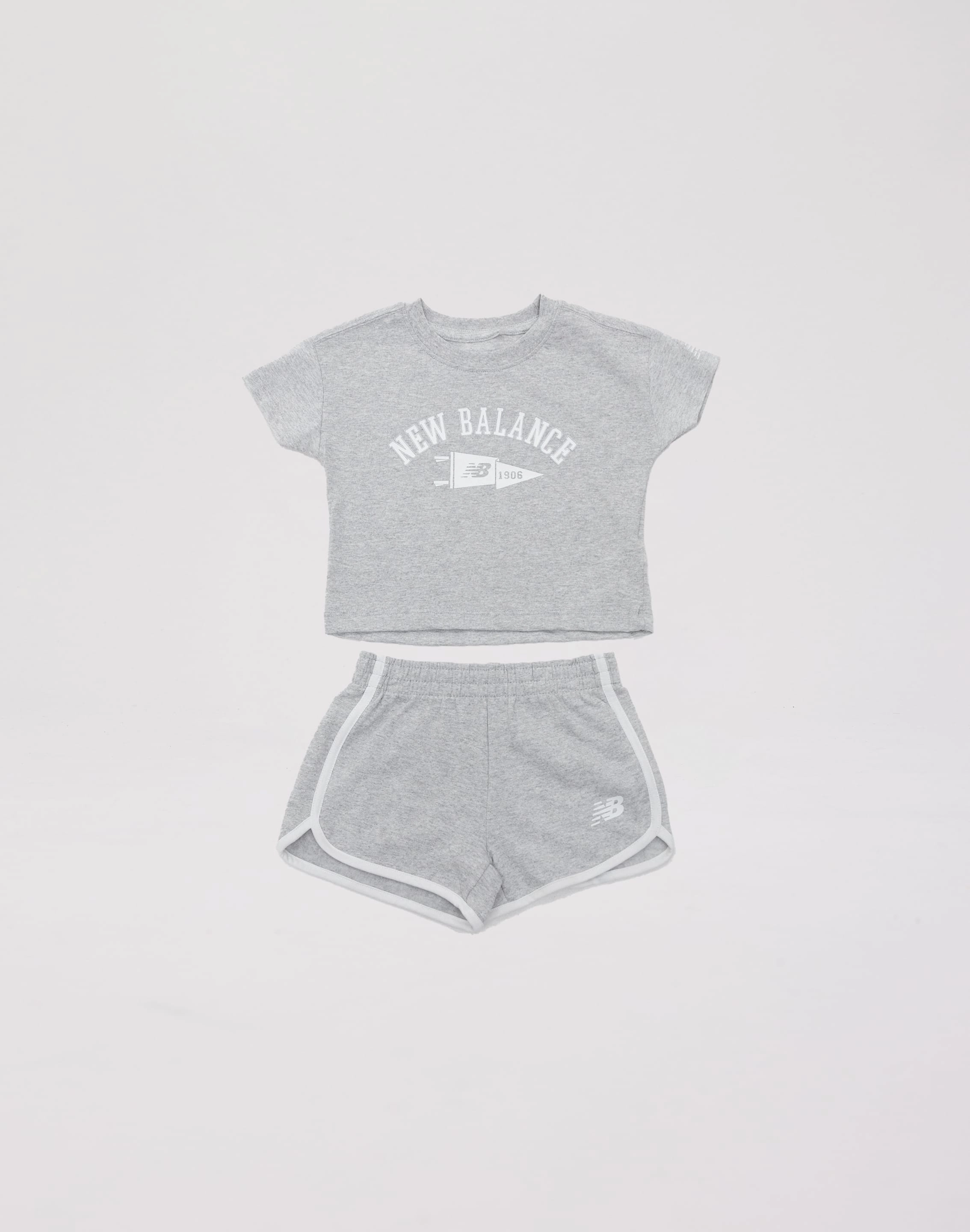 New Balance Flag Fleece Shorts Set Toddler Lace - detailed fashion Fashion sizes