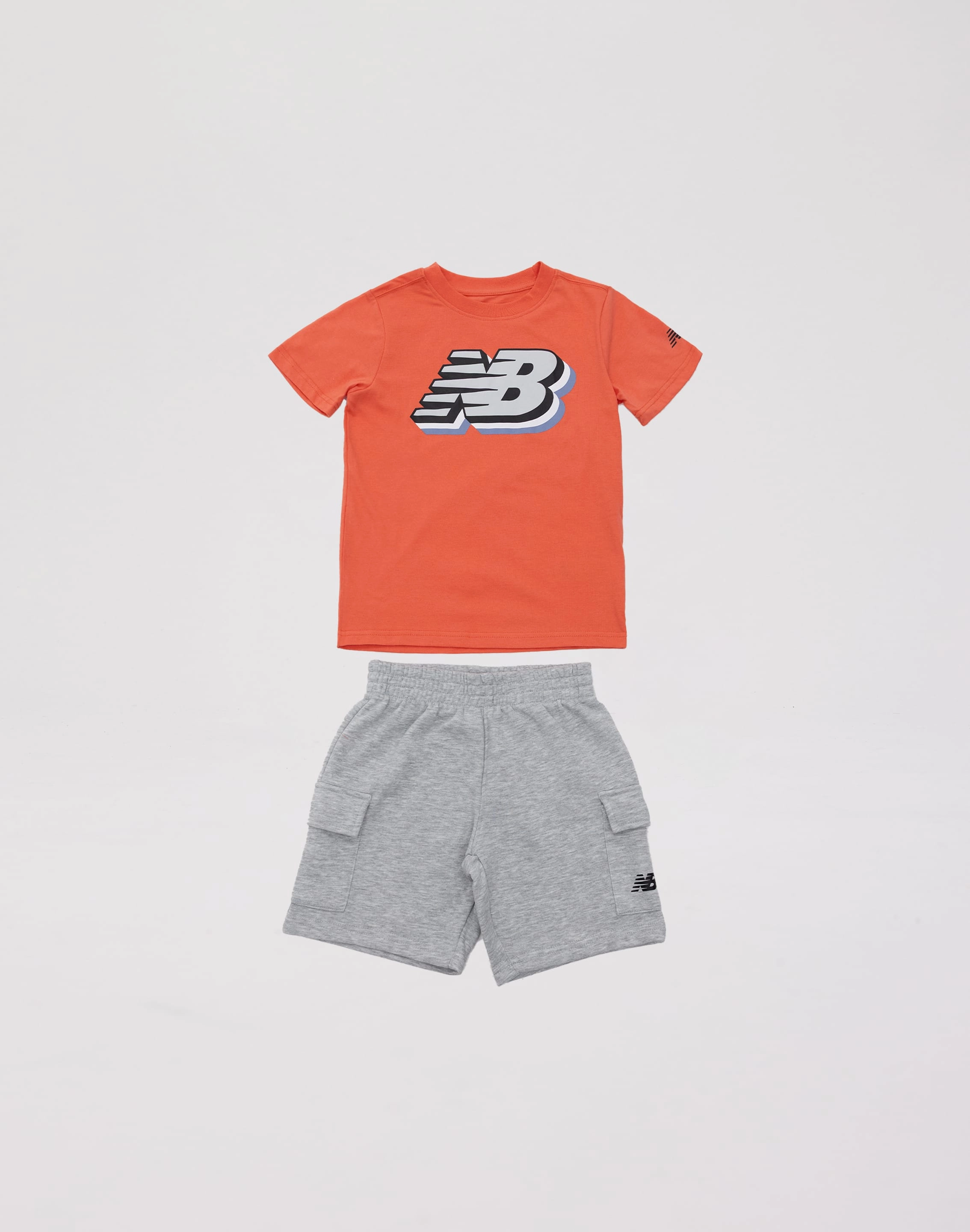 New Balance Fleece Cargo Shorts Set Pre-School Designer fashion items Sustainable fashion practices