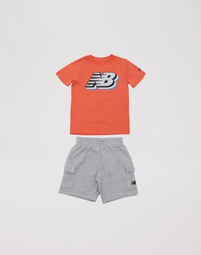 New Balance Fleece Cargo Shorts Set Pre-School Designer fashion items Sustainable fashion practices