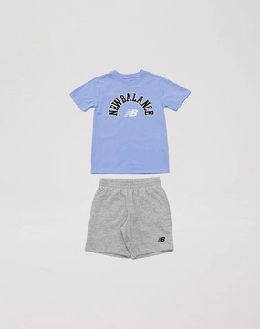 New Balance Fleece Shorts Set Toddler Swimwear selections Street fashion