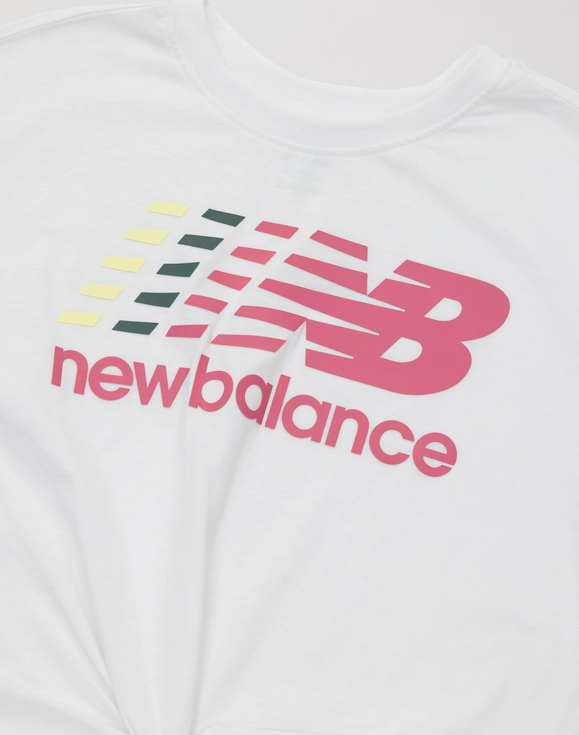 New Balance Gradient Stacked Logo Tee Grade-School Denim products