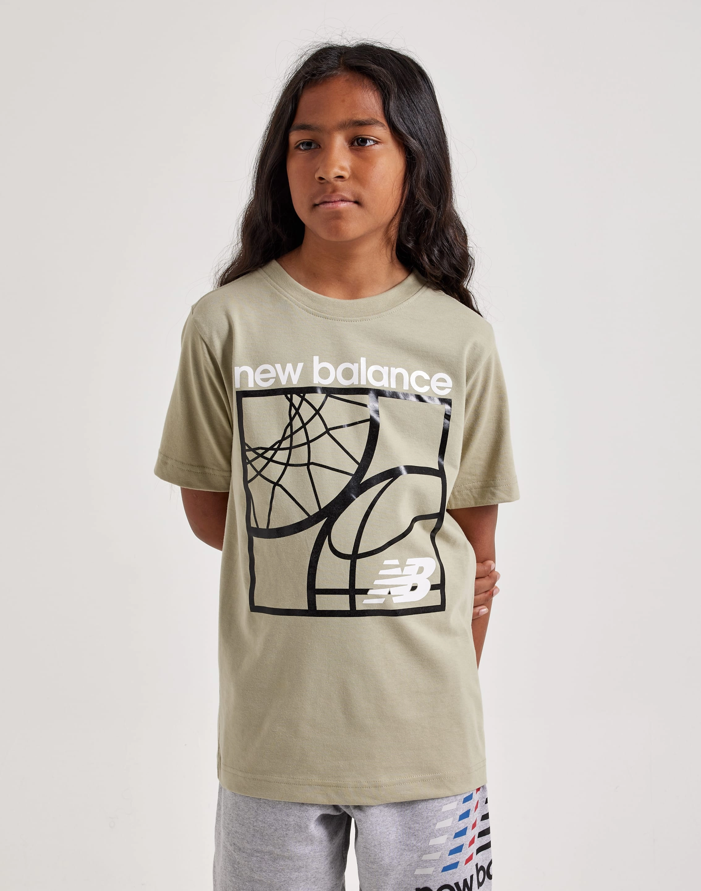 New Balance Hoop Tee Grade-School Fashion for all ages Designer fashion items