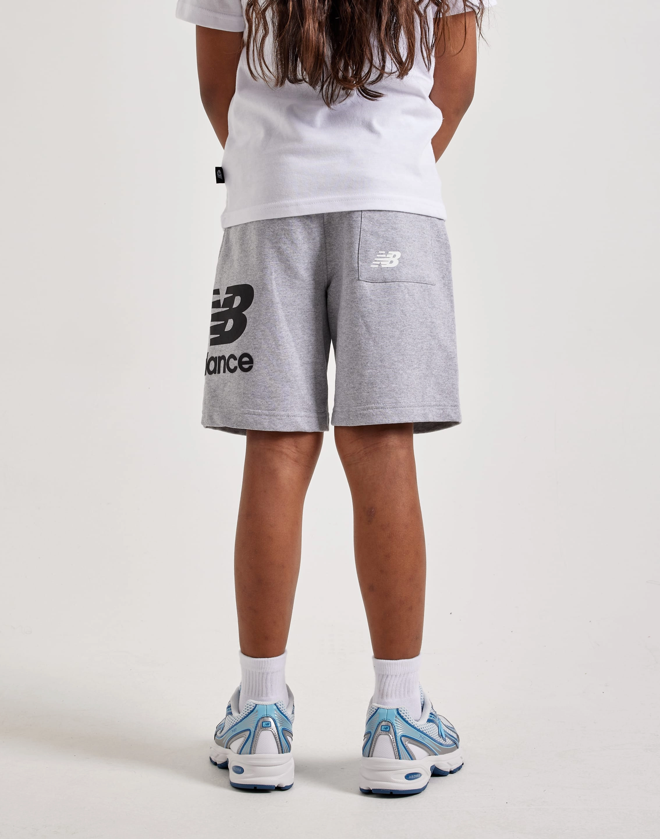 New Balance Linear Logo Shorts Grade-School Formal wear selections