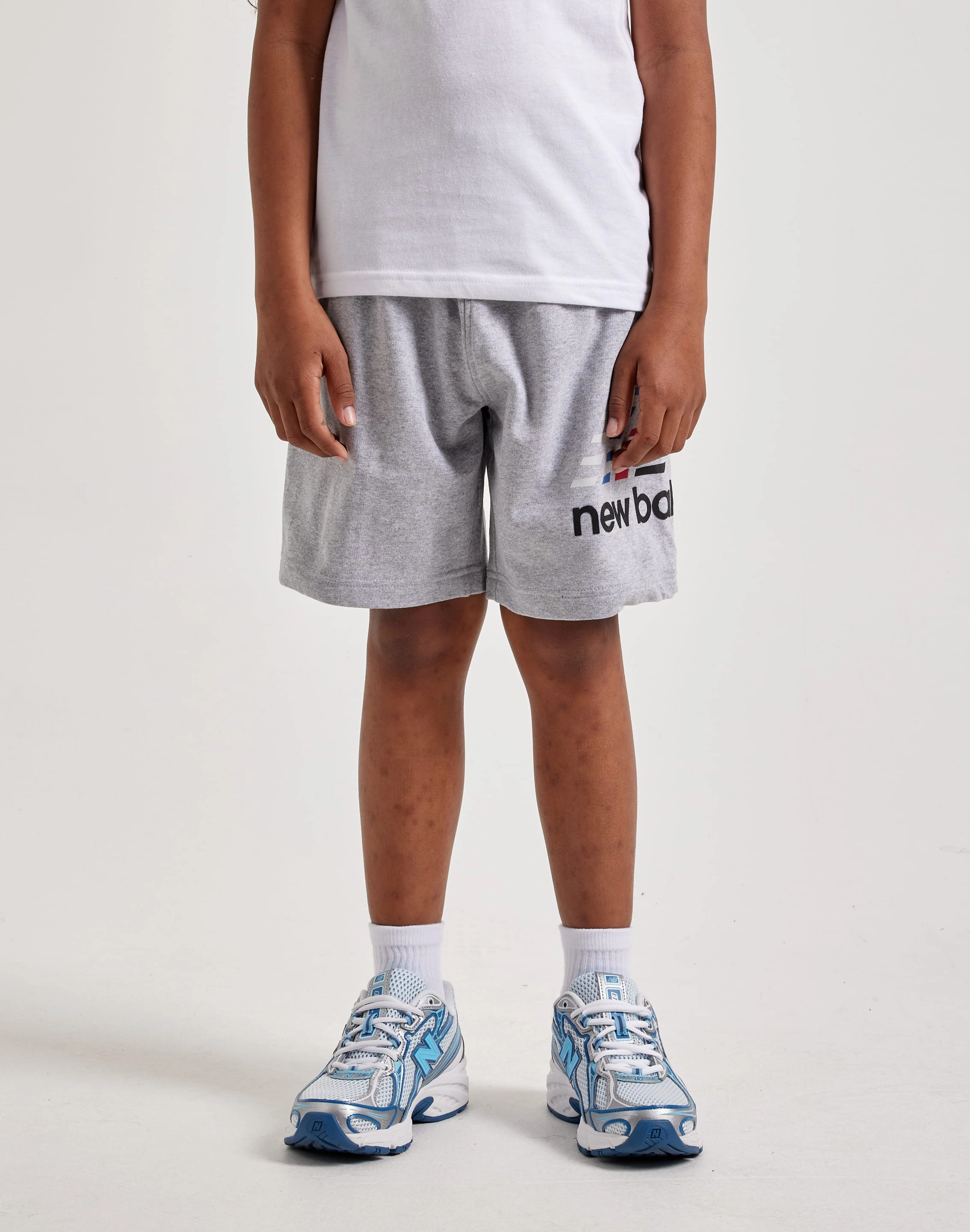 New Balance Linear Logo Shorts Grade-School Formal wear selections
