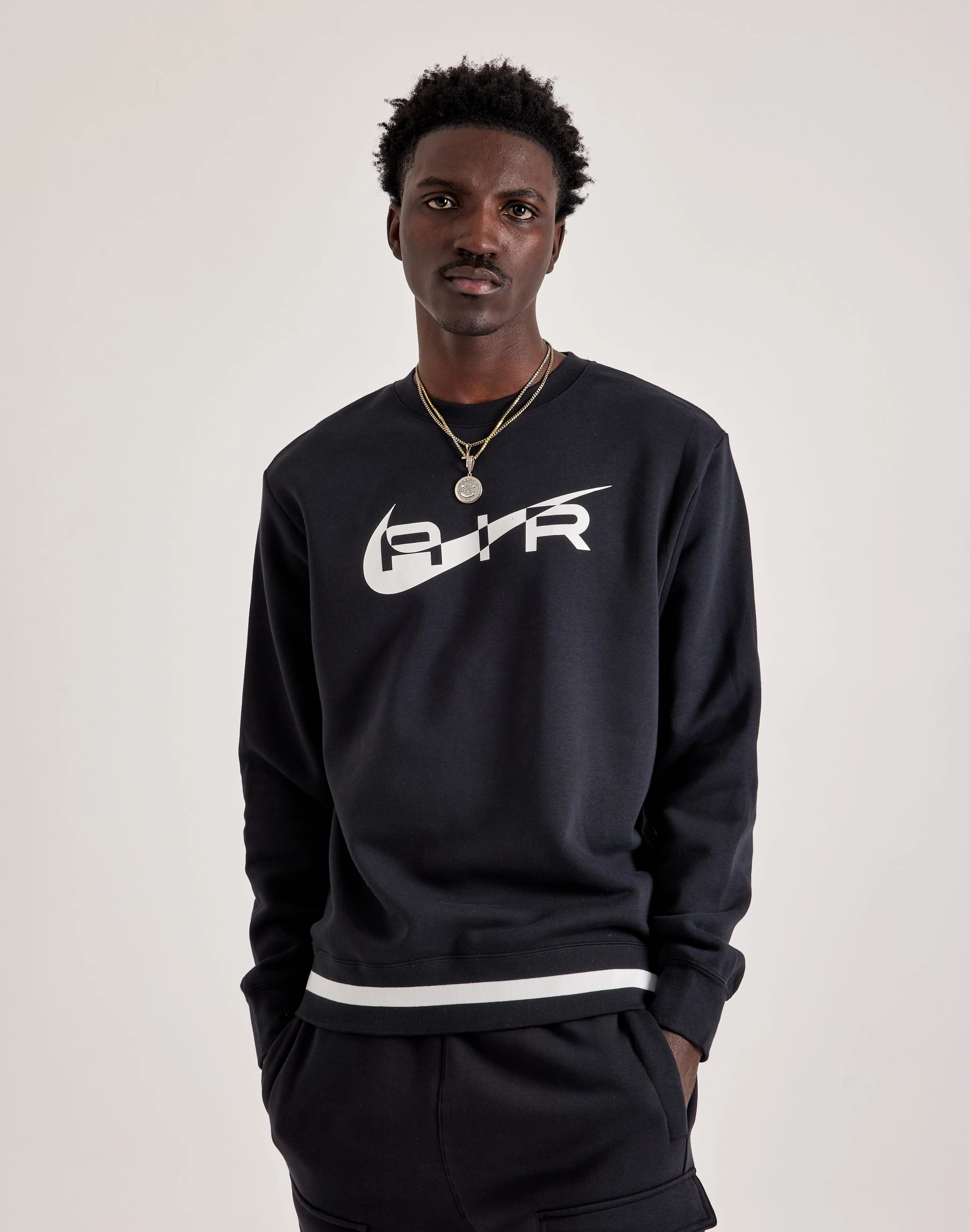 Nike Air Fleece Crewneck Sweatshirt Wool - sourced fashion Fashion swaps