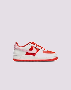 Nike Air Force 1 Grade School Girls' "Summit White/Pink Foam/Lt Crimson" Wool - sourced fashion Trendy gear