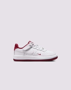 Nike Air Force 1 Low EasyOn LV8 3 Preschool Boys' "White/Team Red" Lace - detailed fashion Outerwear options