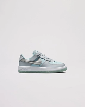 Nike Air Force 1 Low EasyOn Toddler Girls' "Pure Platinum/Metallic Silver" Activewear gear Trendy gear